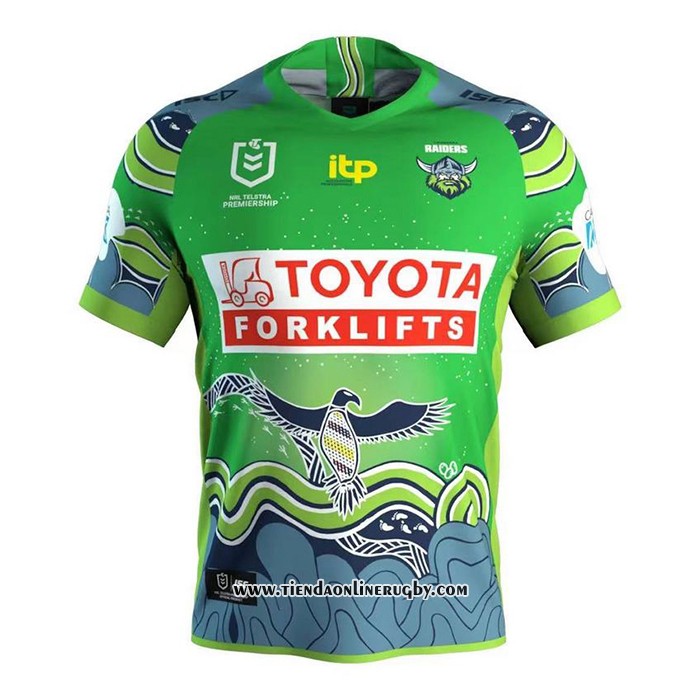 Camiseta Canberra Raiders Rugby 2021 Indigena